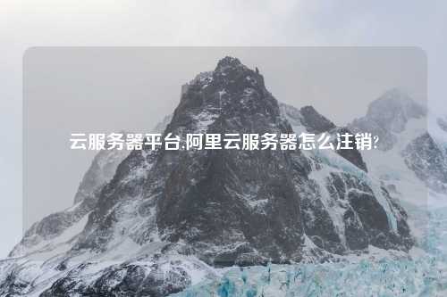 云服务器平台,阿里云服务器怎么注销?