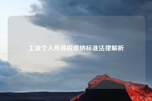 工资个人所得税缴纳标准法律解析