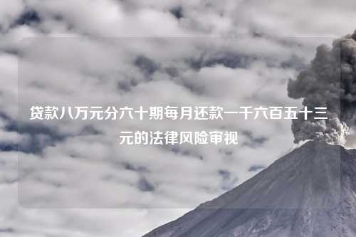 贷款八万元分六十期每月还款一千六百五十三元的法律风险审视